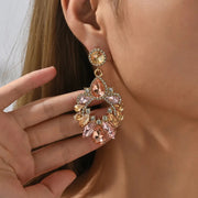 “Selena”Rhinestone Chandelier Earrings