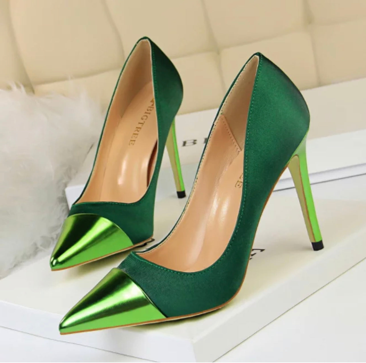 Satin Shine Pumps