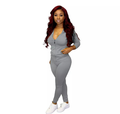 “One The Go” Two Piece Hoodie & Leggings Set