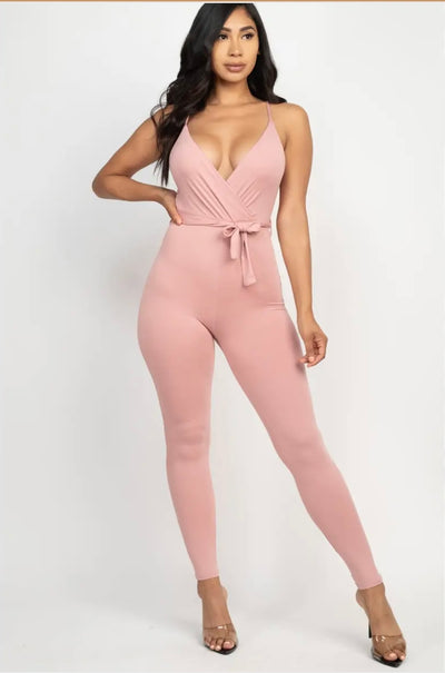 “Pink A Boo” Cami Jumpsuit