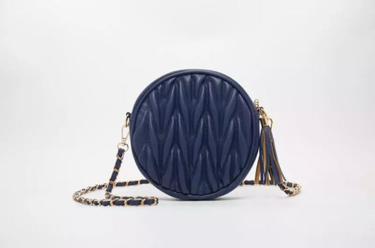 Round Tassel Crossbody