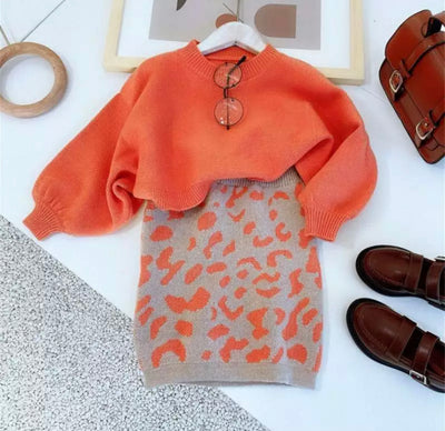 Pumpkin Patch Sweater&Skirt