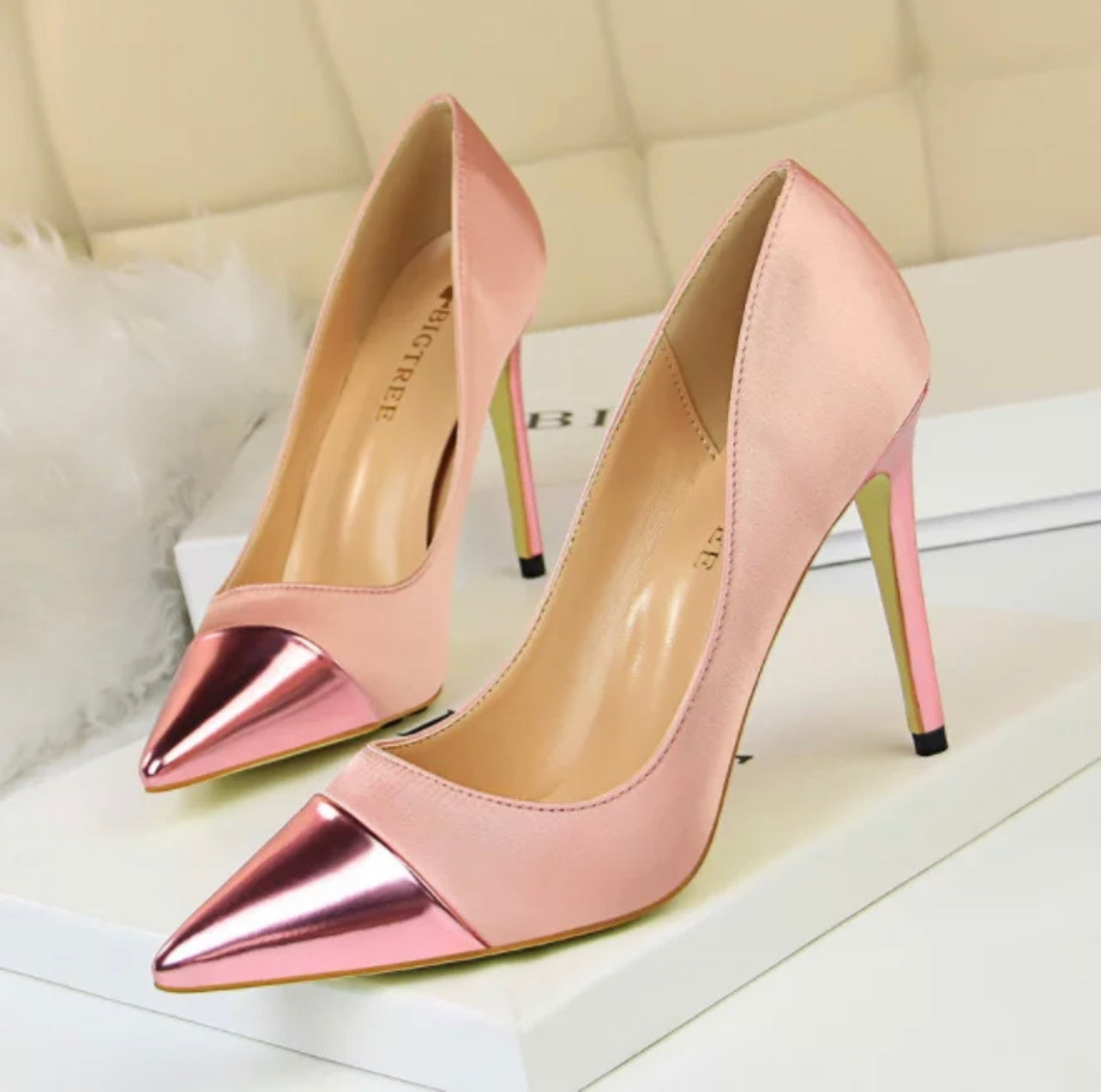 Satin Shine Pumps